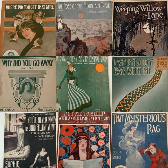 1910s Vintage Sheet Music  That Mysterious Rag Where Did You Get That Girl - Picture 1 of 16